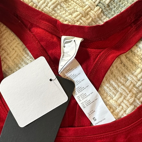 NWT Fabletics Red Racerback Tank Top - Picture 3 of 5